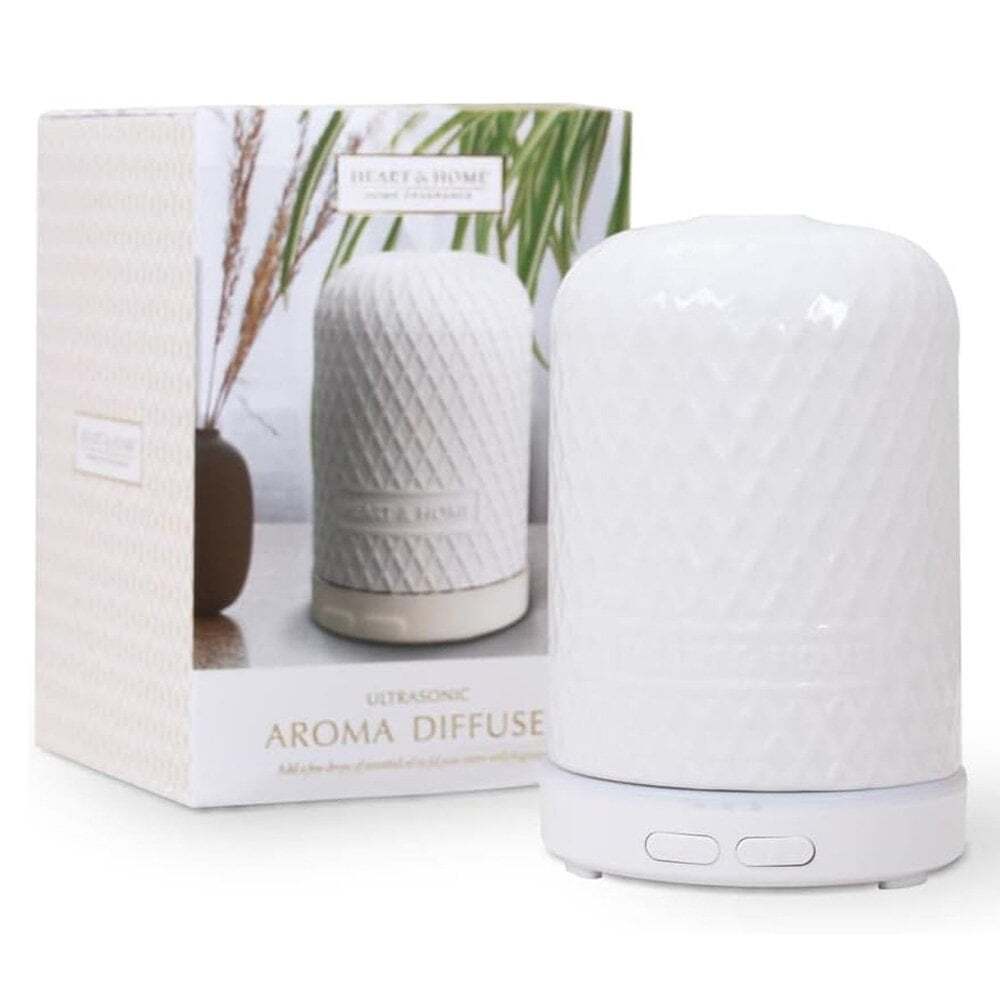 Heart & Home White Ultrasonic Aroma Diffuser 56362‎