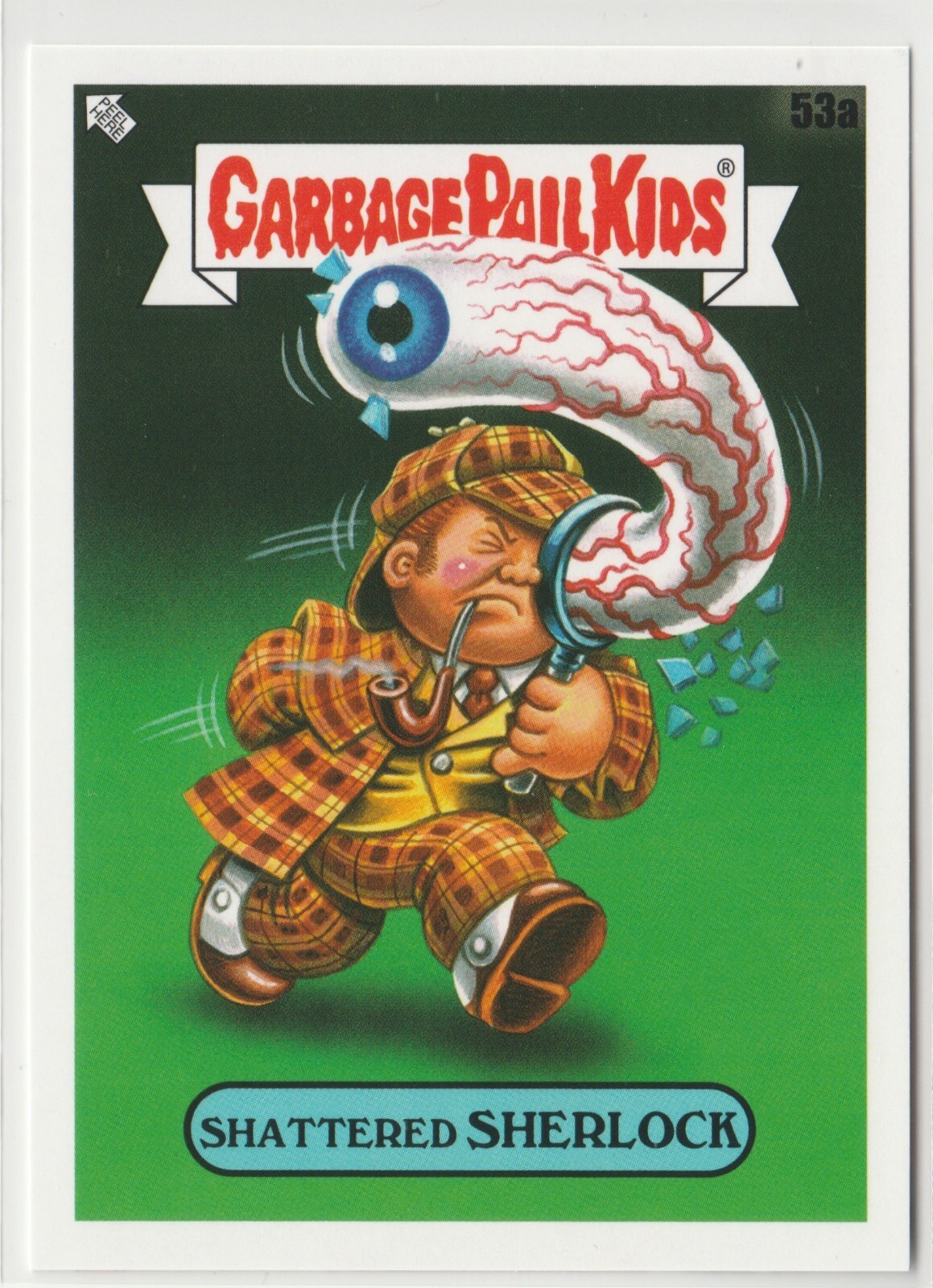 Shattered Sherlock 53a Garbage Pail Kids GPK 2022 Book Worms Trading Card