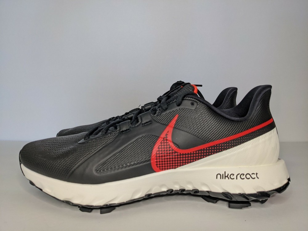 Nike React Infinity Pro Golf Shoes Size 11.5 Wide Black Red White CT6621-002