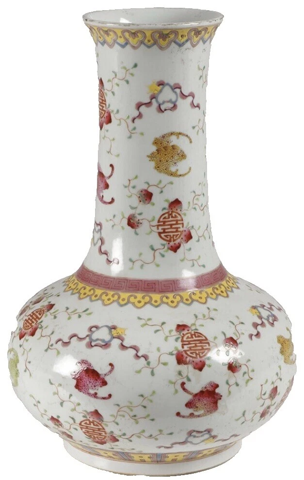 红色中国古董花瓶| eBay