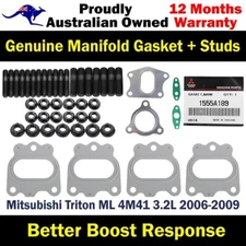 Genuine Manifold&Turbo Gasket&Stud Kit For Mitsubishi Triton ML 3.2L 2006-2009