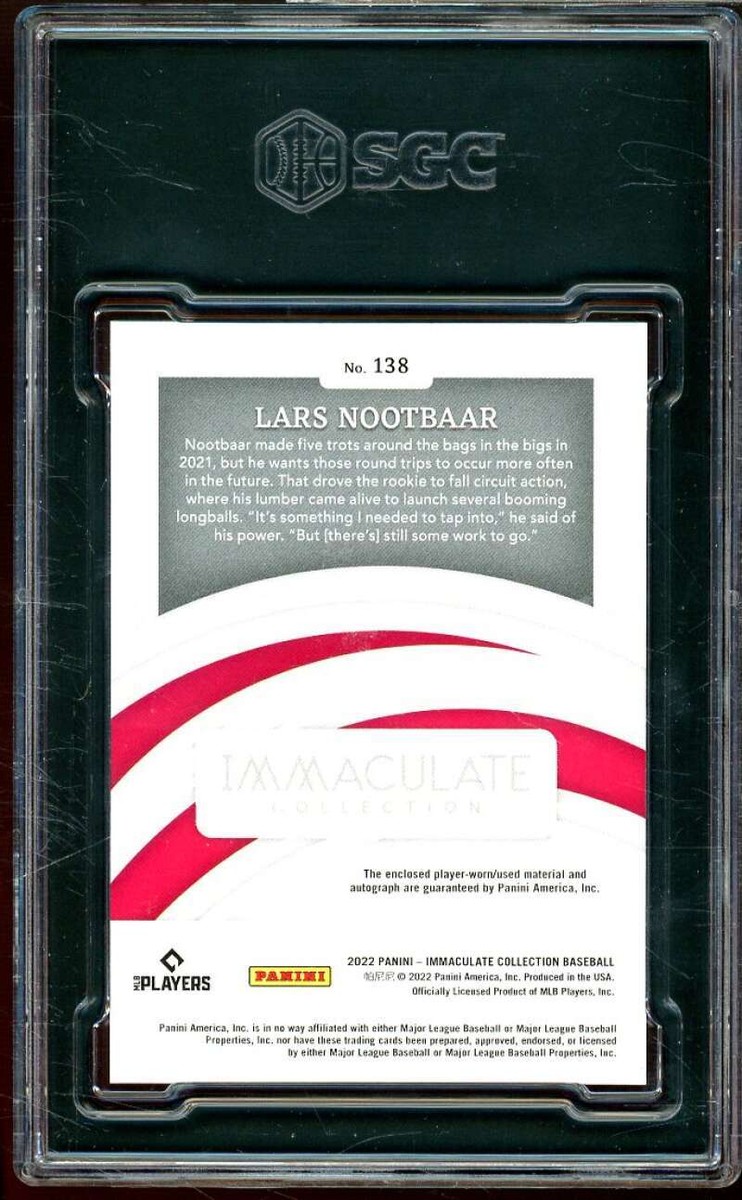 Lars Nootbaar Rookie Card 2022 Panini Immaculate Rookie