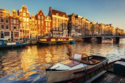 Wandbild: Schöne Nacht in Amsterdam.  Beleuchtung (71580846)