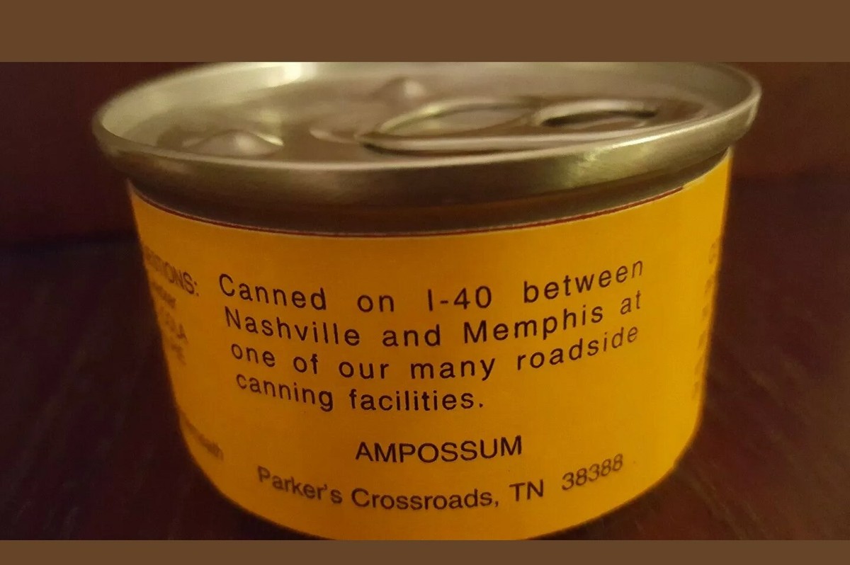1 new Can Possum Meat Road Kill Stocking Stuffer Happy Birthday