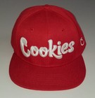 Cookies Berner Hat 3D Embroidered Red Baseball Snapback Cap One Size