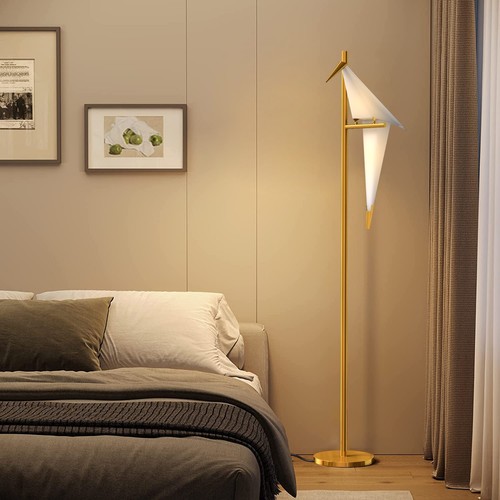 Iron LED Swing Paper Crane Bird Floor Lamps / Table Lights Bedside Home Lighting - Picture 33 of 47