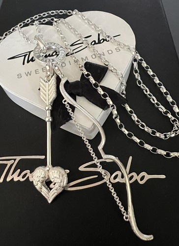 Thomas Sabo Kette & Carrier & Pfeil & Bogen Charm Anhänger Neu - 第 2/6 張圖片