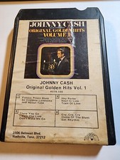 Johnny Cash Original Golden Hits Vol 1- 8 Track VG ET2