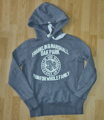 Original Franklin Marshall Sweatshirt Pullover Hoodie Kapuze Größe S