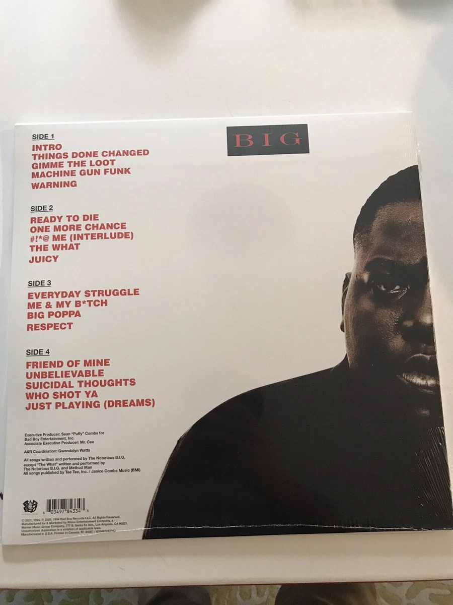Ready To Die Album Back