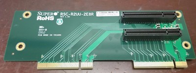 Scheda Riser Supermicro RSC-R2UW-2E8E16 2U LHS WIO &amp; PCI-Express