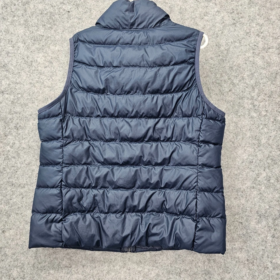 Chaleco acolchado UNIQLO para niños 7 8 azul marino ultra ligero al aire libre cremallera completa Normcore Foto 2 de 4