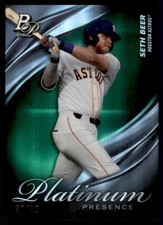 2019 Bowman Platinum Presence Green Seth Beer 47/99 Houston Astros