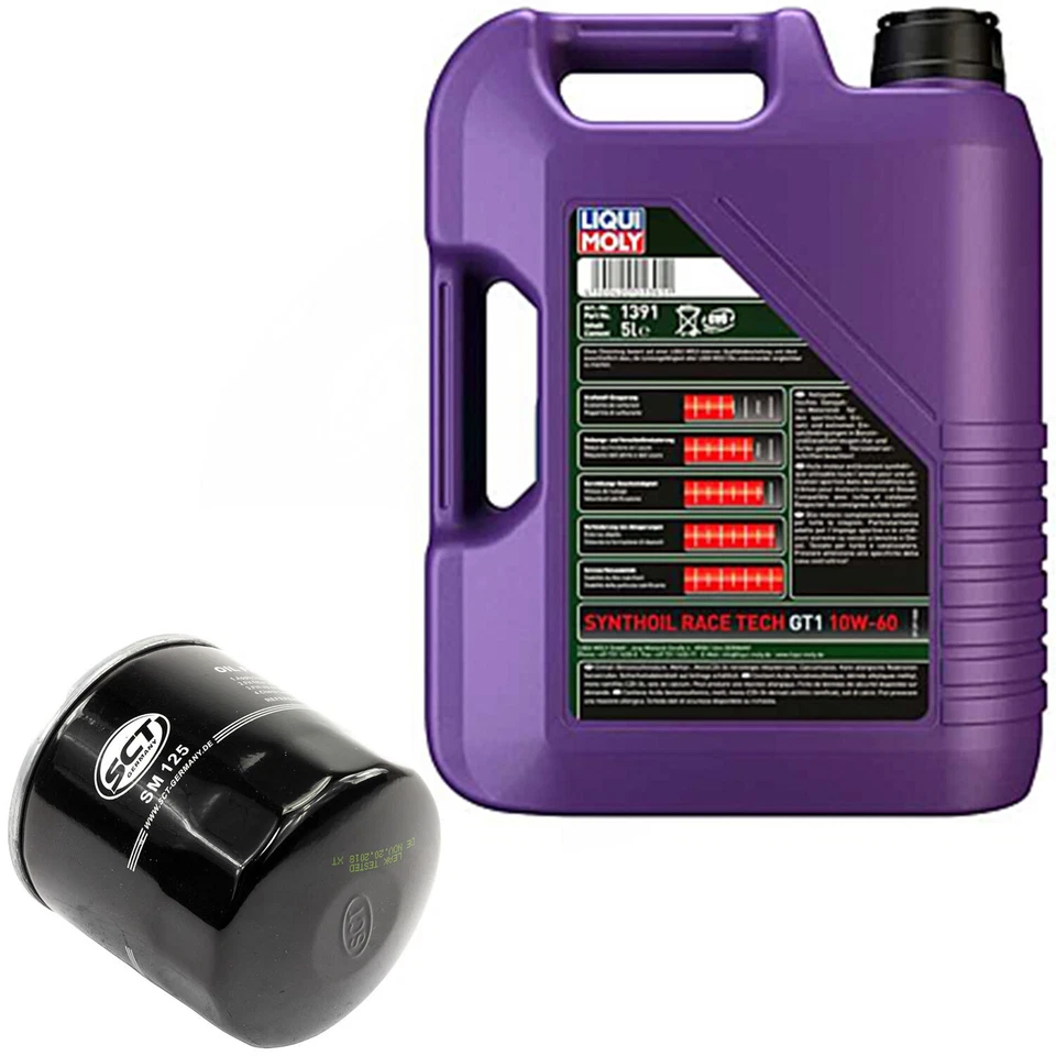 Motoröl Set 10W-60 5 Liter + Ölfilter SM 125 für KIA Magentis Mitsubishi Pajero - Bild 2 von 4