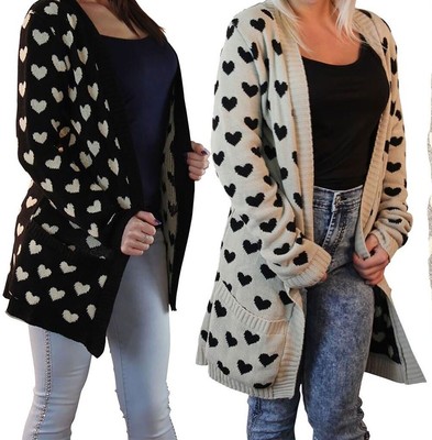 long printed cardigan