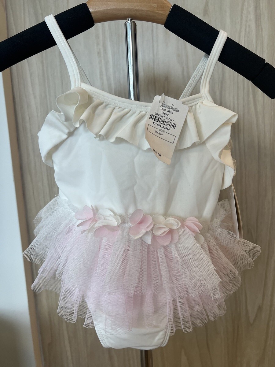 NWT Miniclasix Swimsuit One Piece Girl's Tutu 6-9 Months Pink
