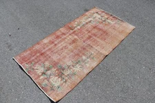 Vintage rug, Handmade rug, Home decoration, Bohemian decor, 2.9 x 5.9 ft SR10868