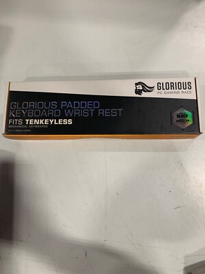 Glorious Padded Keyboard Wrist Rest TKL Black 14'' x 4'' - FS
