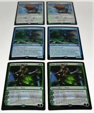 MAGIC THE GATHERING CCG MIXED LOT OF (6) FOIL CARDS NISSA,MASTER,FELIDAR