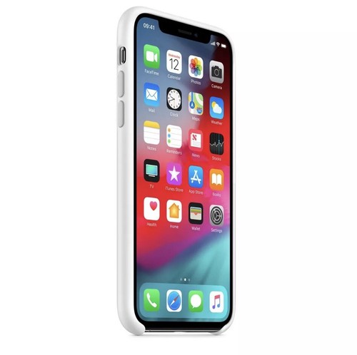 APPLE GENUINE SILICONE CASE FOR IPHONE XS MAX RETAIL - White - Picture 2 of 5