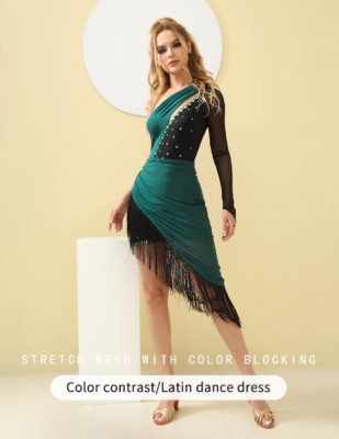 Fringe Latin Dance Dress Latin Dress Ladies Competition Dress Salsa Dance Dress