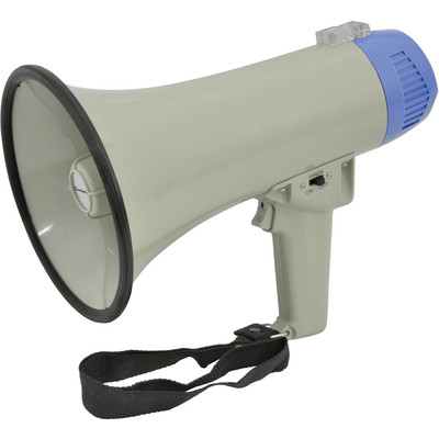 600 m Reichweite 10 W Megaphon lauter Hagel mit Sirene & Mikrofon Sprache Sprachverstärker