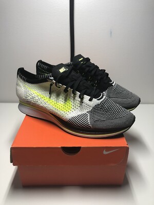 Nike Flyknit Racer Sail Volt 526628-170 Size 11 Men\'s Running Shoes Nike Flyknit Racer Sail Volt 526628-170 Size 11 Men main image 4
