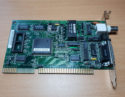Rare Vintage Adapter D-Link DL2517A 10Mbps BNC Ethernet ISA Card