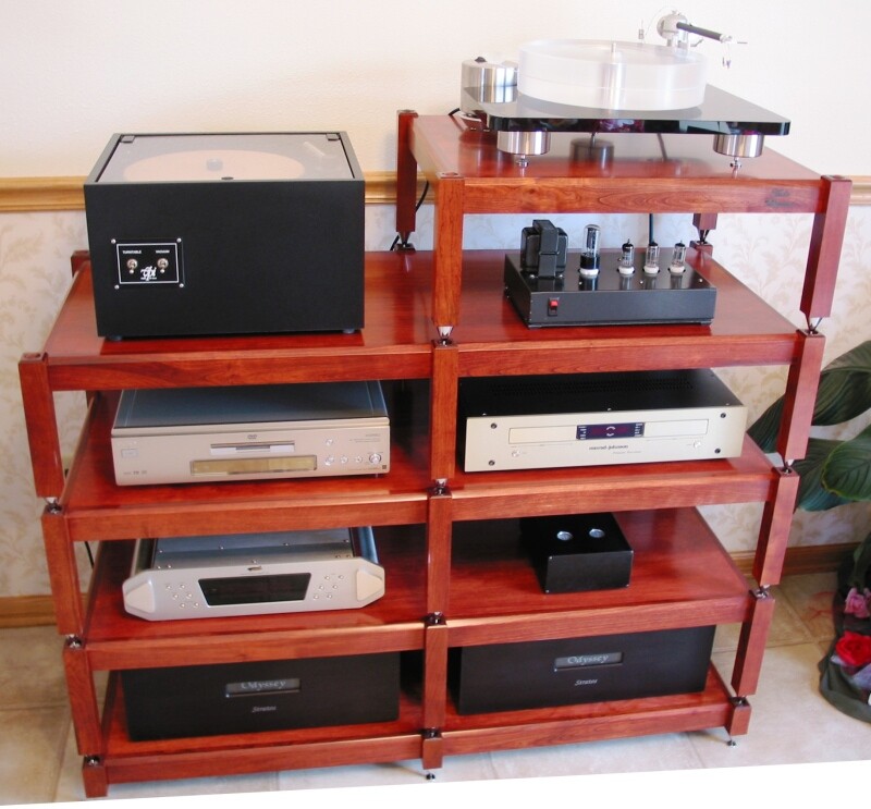 Audio Elegance Dakota custom equipment rack stand