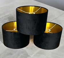 Velvet Lamp Shade High Quilty Shade Ceiling,Table, Floor lampshade Gold Lining.