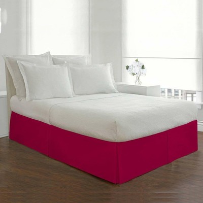 Egyptian Cotton 1000 Tc Drop Length 1 Pc Bed Skirt Uk Size Hot Pink Solid Ebay