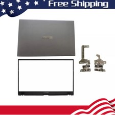 New For ASUS VivoBook X512 X512U V5000F Top Case Back Cover Bezel Hinges Gray US