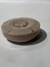 Vintage Elizabeth Arden Cream Sachet Container Bisque Plastic Floral Design