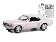 1967 Ford Mustang Coupe Bermuda Sand Diecast 1:64 Scale Model - Greenlight 30427