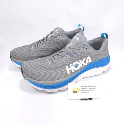 Hoka One One Gaviota 5 Athletic Running Shoe Mens Size 13 2E FS1123J Gray Blue