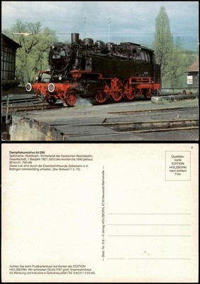 Steam locomotive nickname Bubikopf, standard locomotive of the Deutsche Reichsbahn 1975