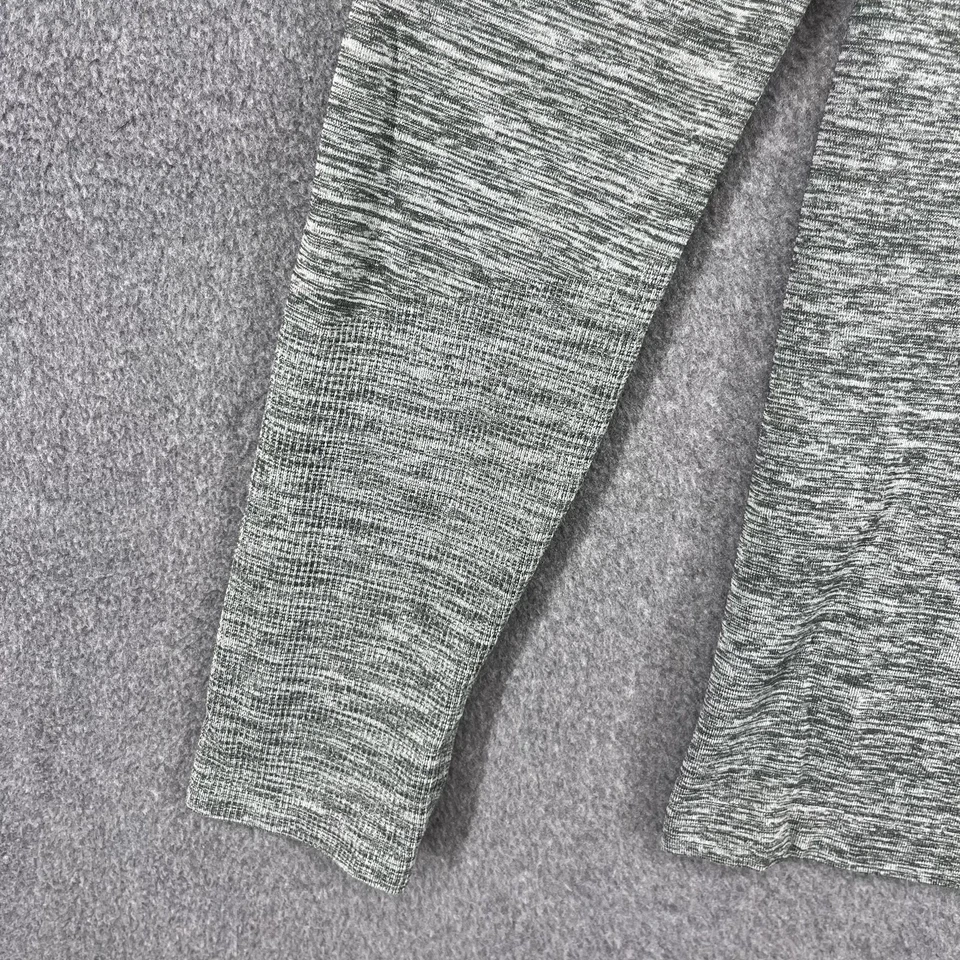 Victoria's Secret 粉色活动套衫女式中号灰色绿色希瑟半拉链 — 第 4/4 张图片