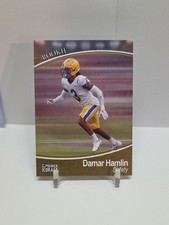 DAMAR HAMLIN 2021 SAGE Football GOLD RC Rookie Card 118. rookie card picture