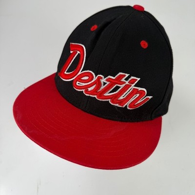 KBETHOS Herren Snapback Kappe Verstellbar OSFM Schwarz Rot Florida Flat Brim
