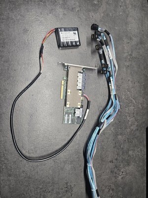 LSI Broadcom MegaRAID 9361-24i 24-Port 12Gb/s RAID Controller w/ BBU Sas Cables