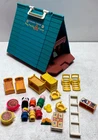 Vintage Fisher Price Play Family A Frame Cabin House #990 Little People Camping