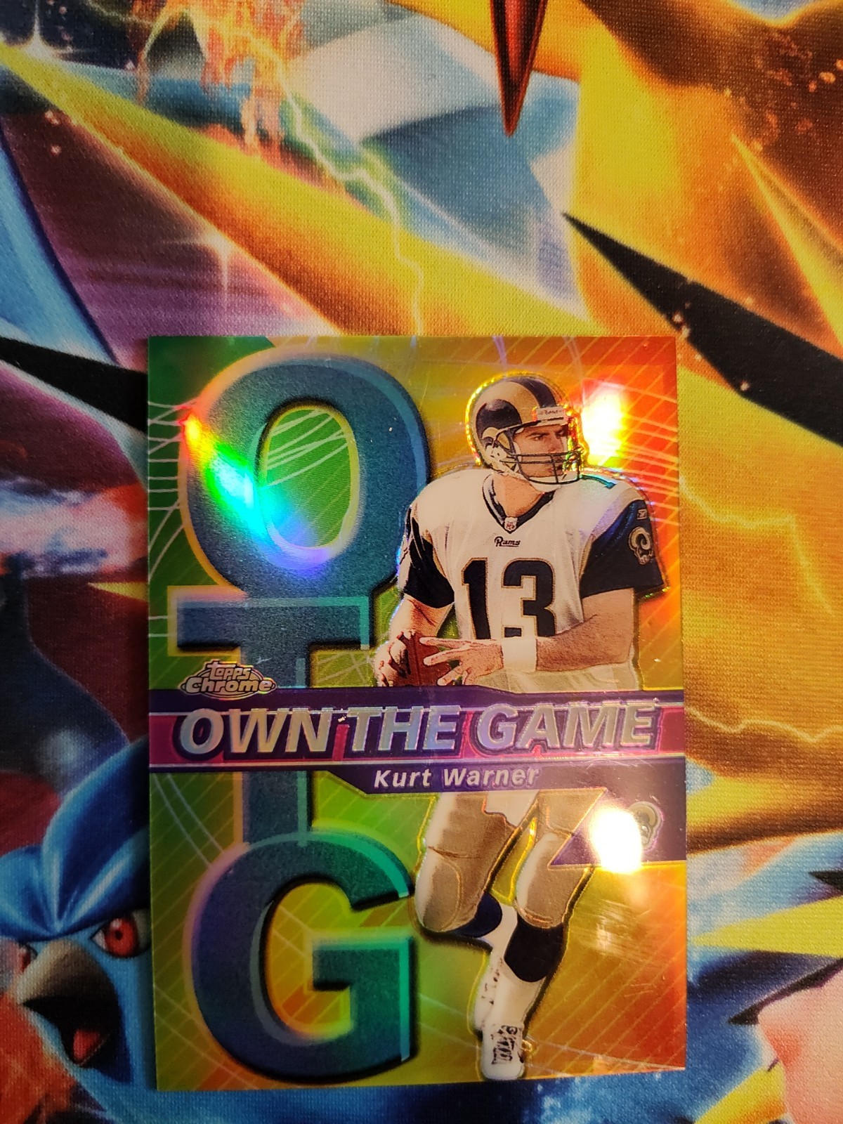 2002 Topps Chrome Own The Game Kurt Warner #OG1 Refractor #'d/100 Absolute 🔥