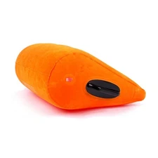 Inflatable Wedge Pillow Bed Body Positioner Travel Cushion with Armchair Orange