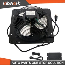 Labwork 10" Shutter Exhaust Fan Wall Mounted Attic Vent Fan W/ Speed Controller
