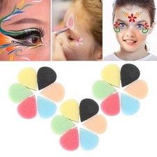 18Pcs Face Paint Sponges Easy to Use for Kids Soft Comfortable Grip Compact