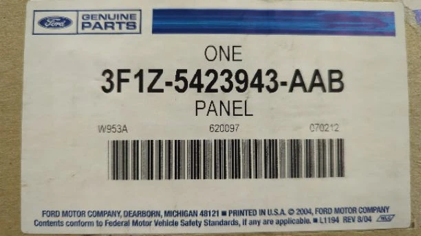Nuevo panel de moldura de puerta delantero gris Ford 2000-2007 Taurus Sable LH 3F1Z5423943AAB fabricante de equipos originales Foto 2 de 4