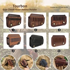 TOURBON Rifle Cheek Rest Riser Gun Ammo Holder Stock Cover Sight Adjust 6 Types