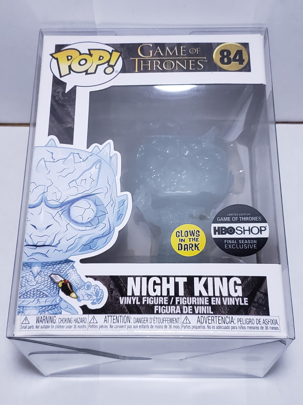 Funko Pop! Night King #84 HBO Shop Exclusive Glow In Dark w/ Protector