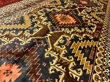 4 X 8.5 FT COLLECTRS' ITEM Antique Nomad  Maldari, Tribal Latif Khani Nomad Rug