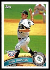 Josh Johnson 2011 Topps Opening Day #95 Marlins MLB READ FREE SHIP AutographDen